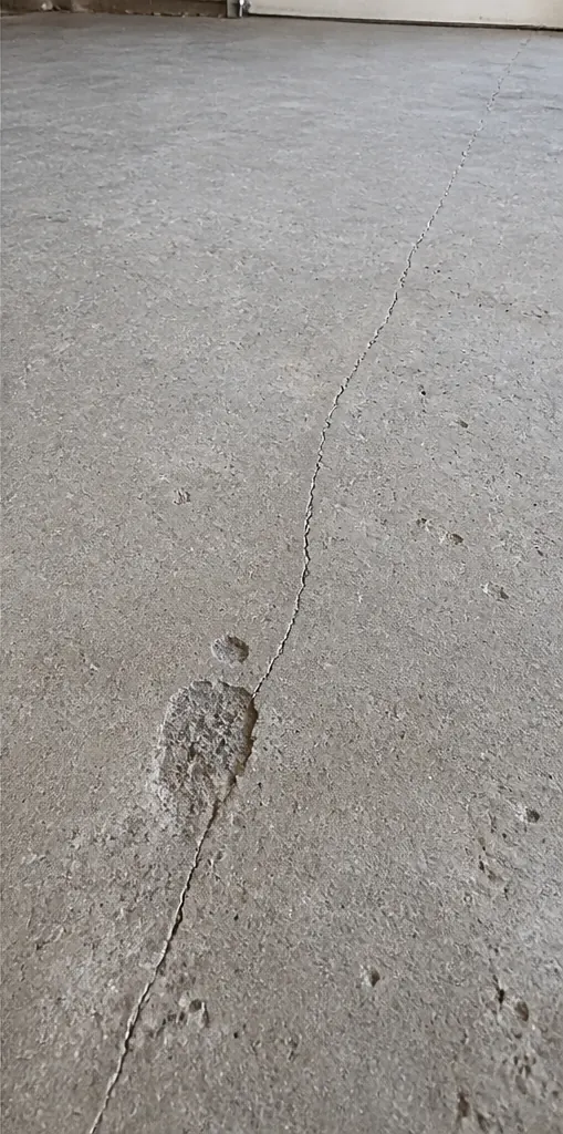 Decorative garage floor example for Garage Floor Crack, Pit and Spall Preparation
