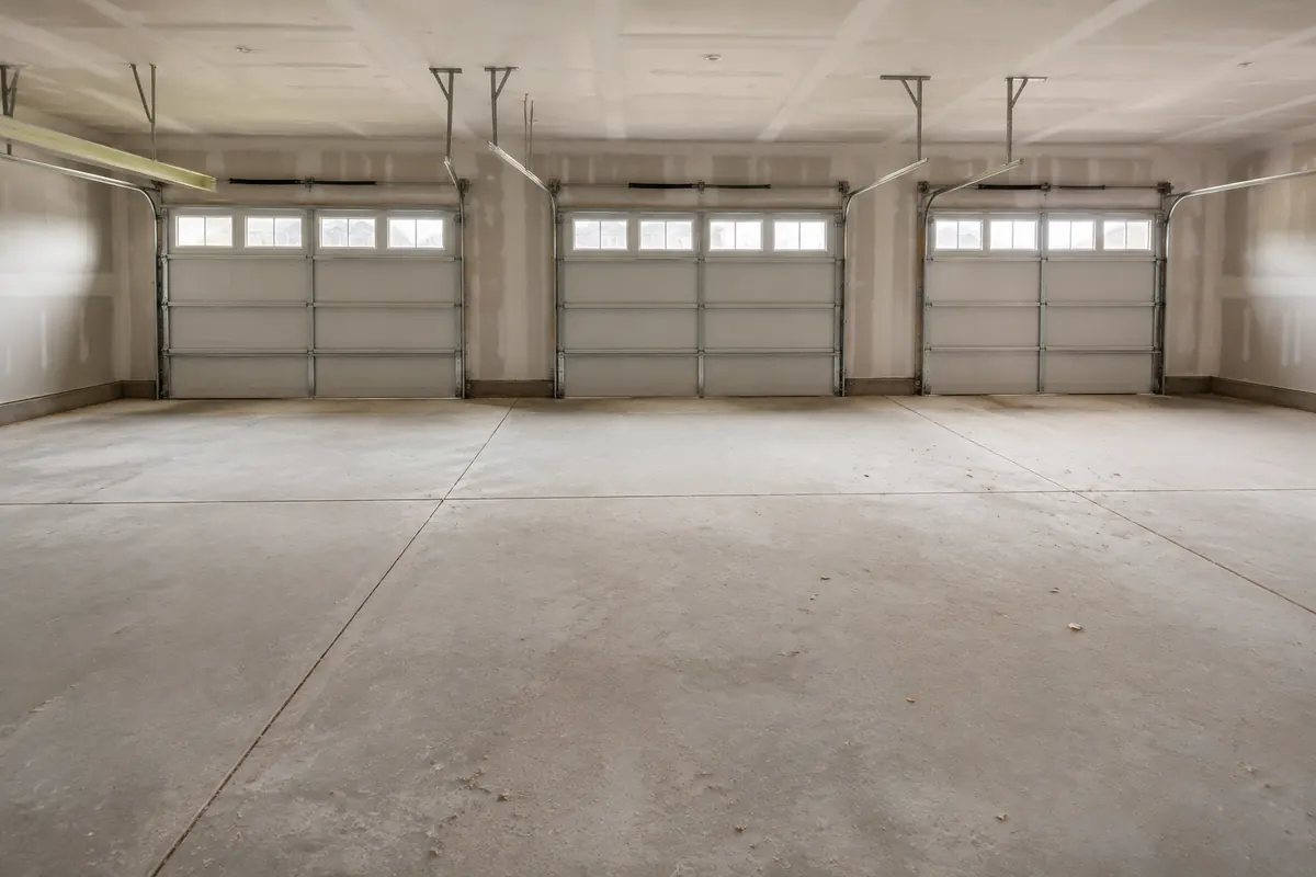 New-home concrete before coating shown as a service example for McKinney, Texas